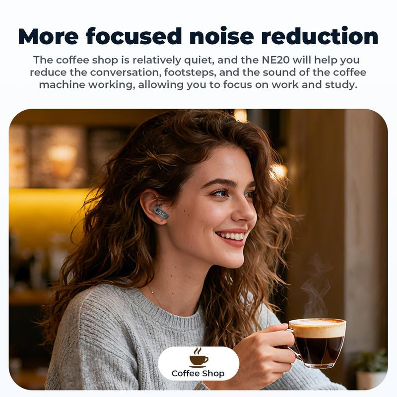 HTC AI Translation Wireless Earbuds - Bluetooth Headphones with 134 Language Translator, LCD Full Color Display, and Charging Case with Microphone