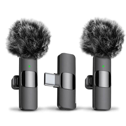 HITOZON Professional Wireless Lavalier Microphone for iPhone and Android - Plug-and-Play Lapel Mic for Video Recording, Teaching, Interviews, Podcasts, and Vlogging